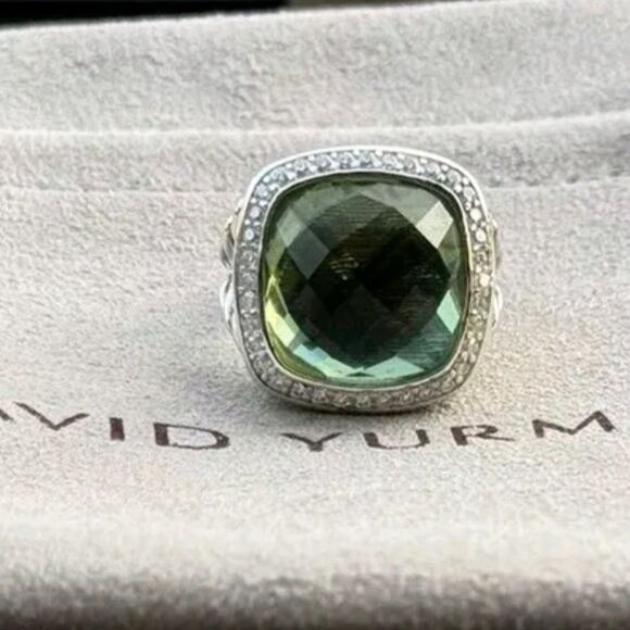 DAVID YURMAN ALBION 14MM PRASIOLITE RING - Picture 8 of 8